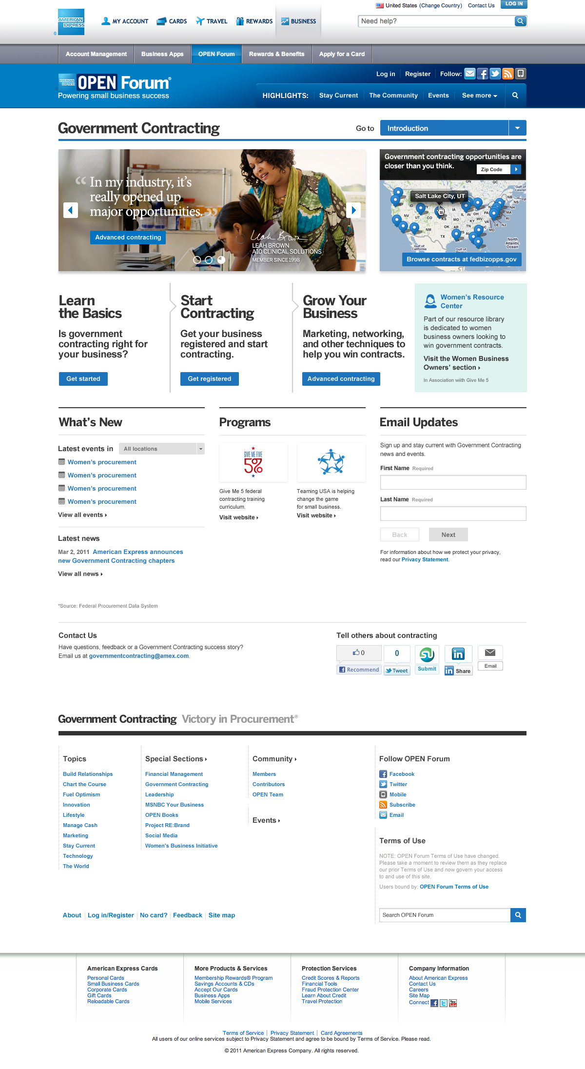 AMEX OPEN Government Contracting - Home Page