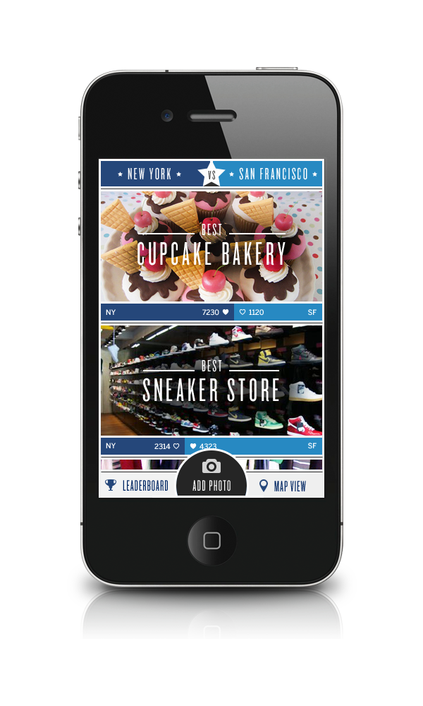 AMEX Small Business Saturday - Town vs Town App: Screen 2