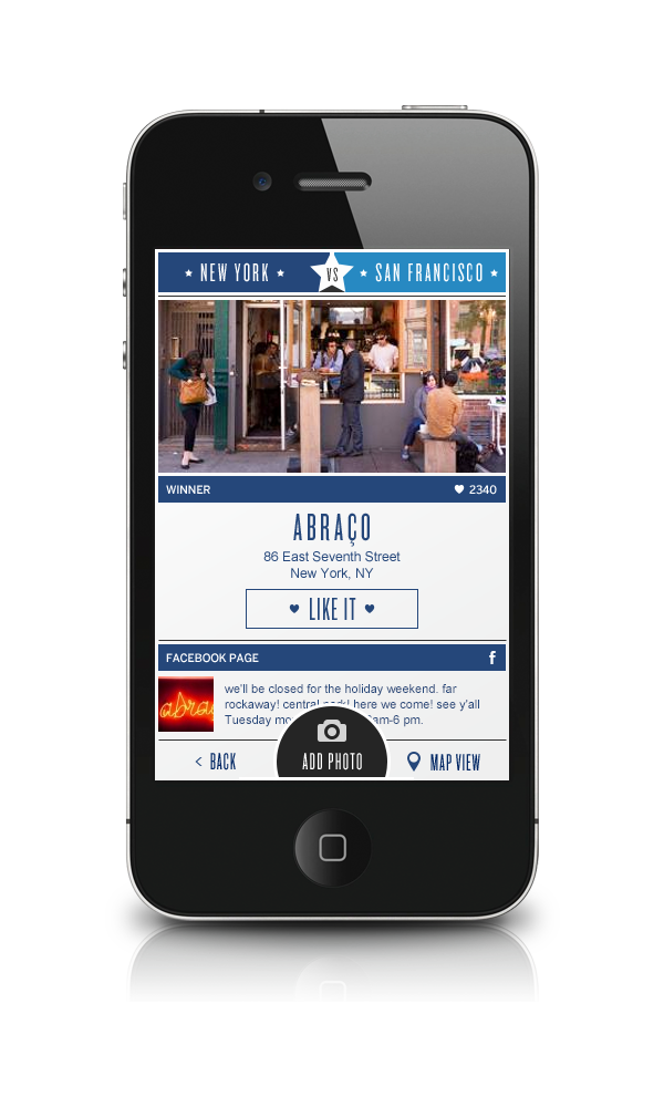 AMEX Small Business Saturday - Town vs Town App: Screen 5