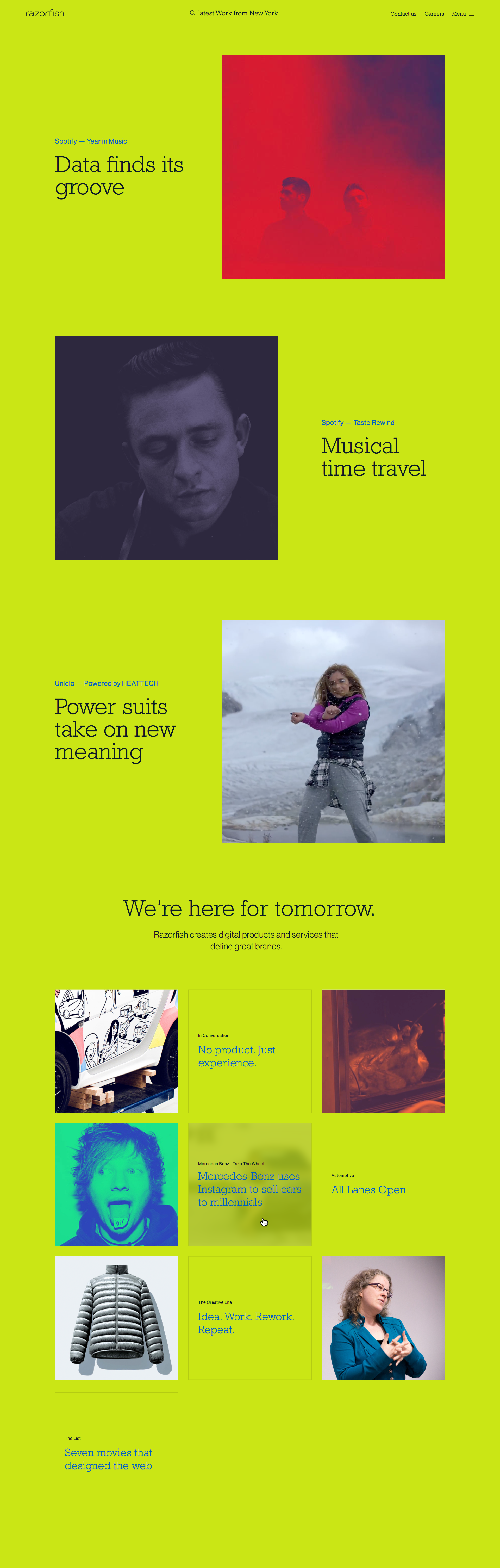 New Razorfish.com - Homepage