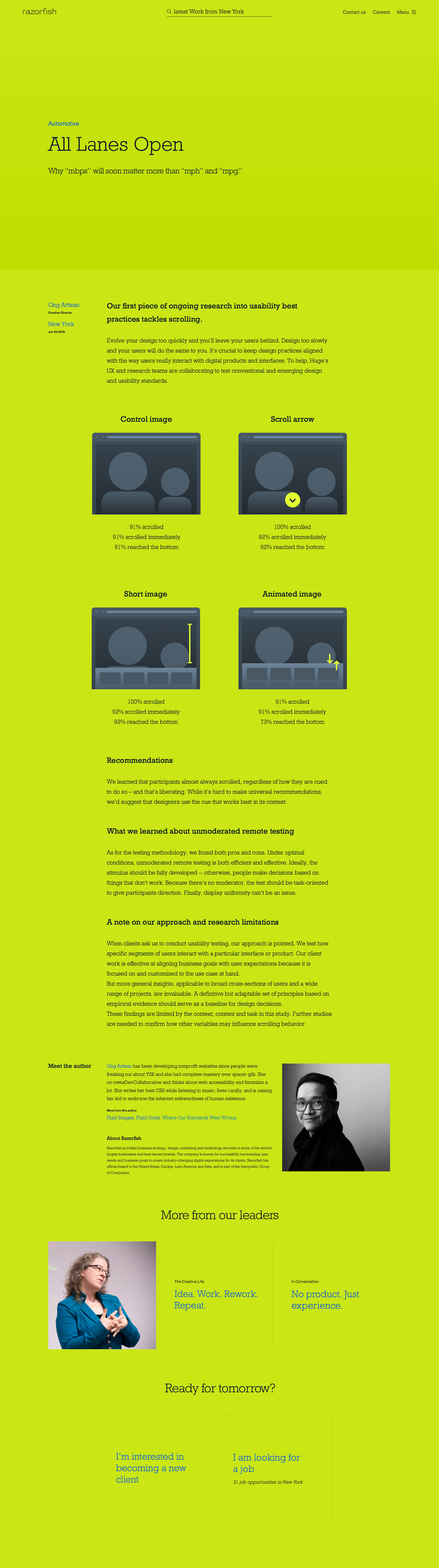 New Razorfish.com - Article: Long form