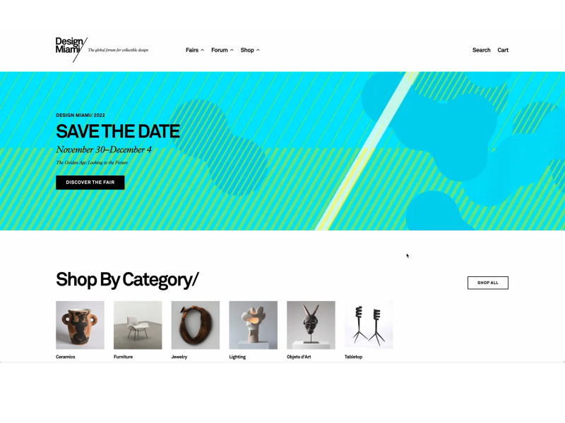 E-Commerce Platform for Design Miami