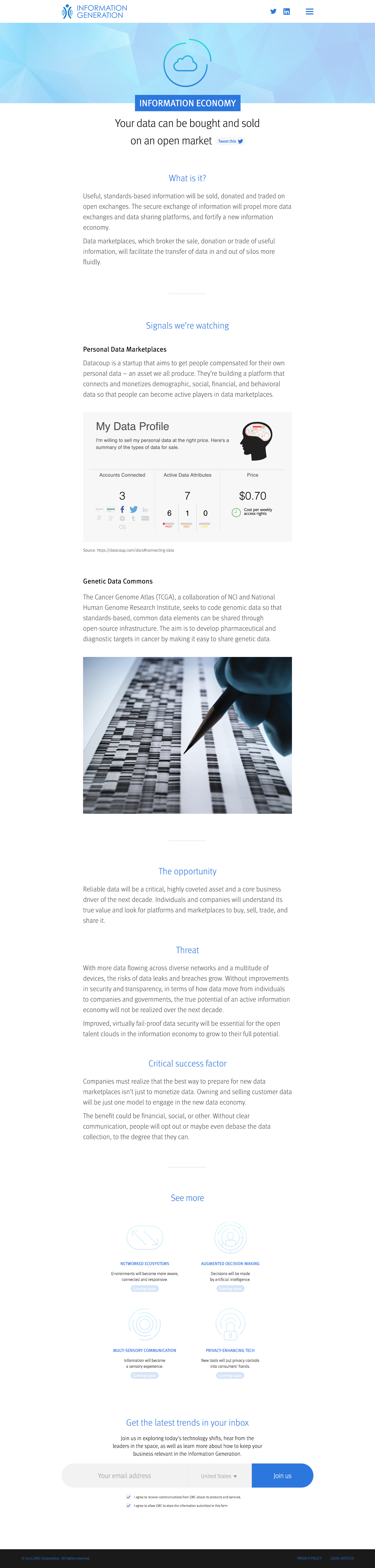 EMC Information Generation - Article Page