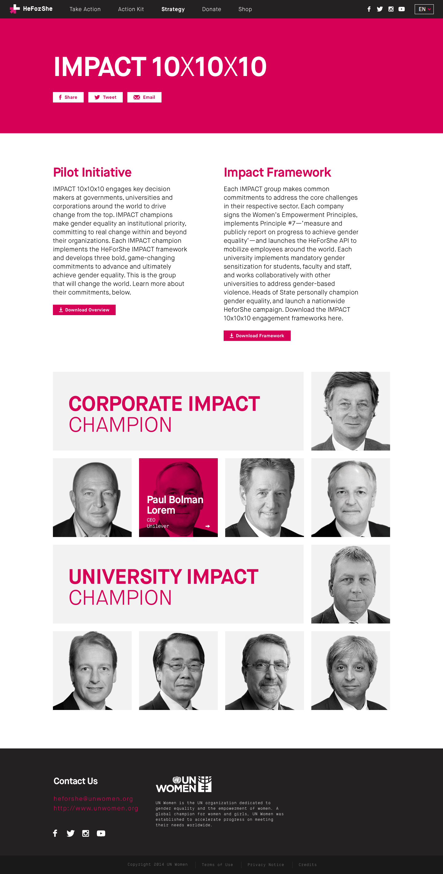 HeForShe Impact - Section Home
