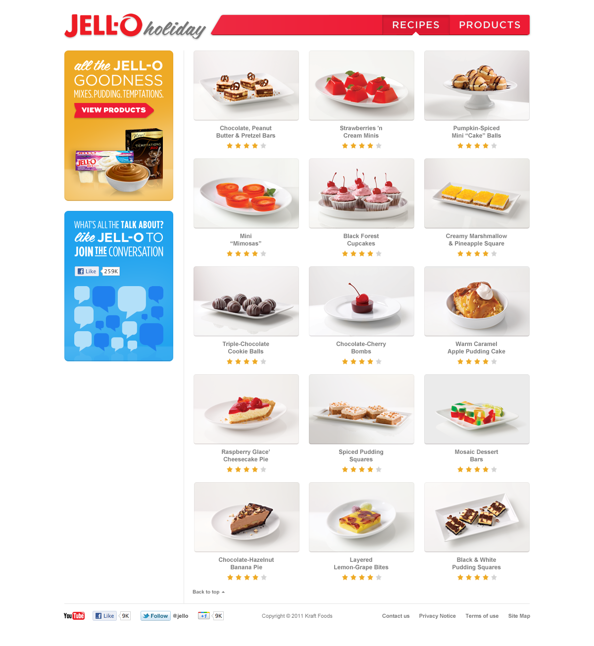 Jello Holiday - Category Page