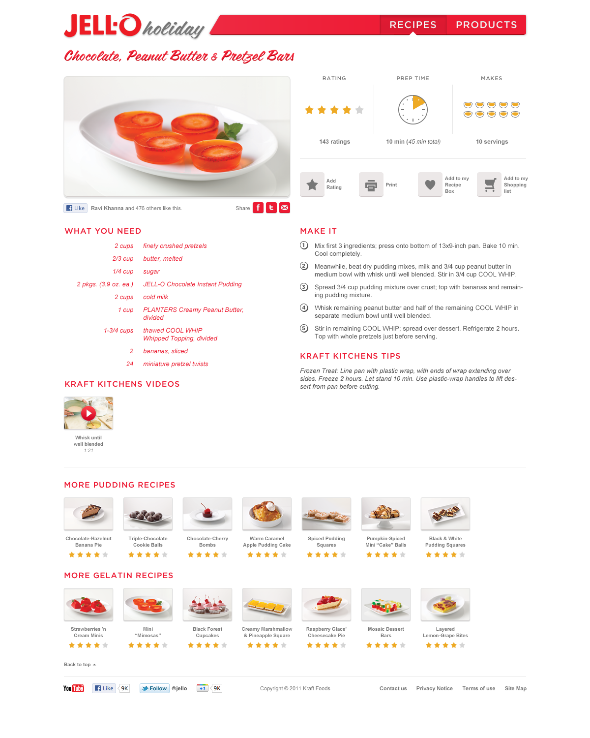 Jello Holiday - Product Page