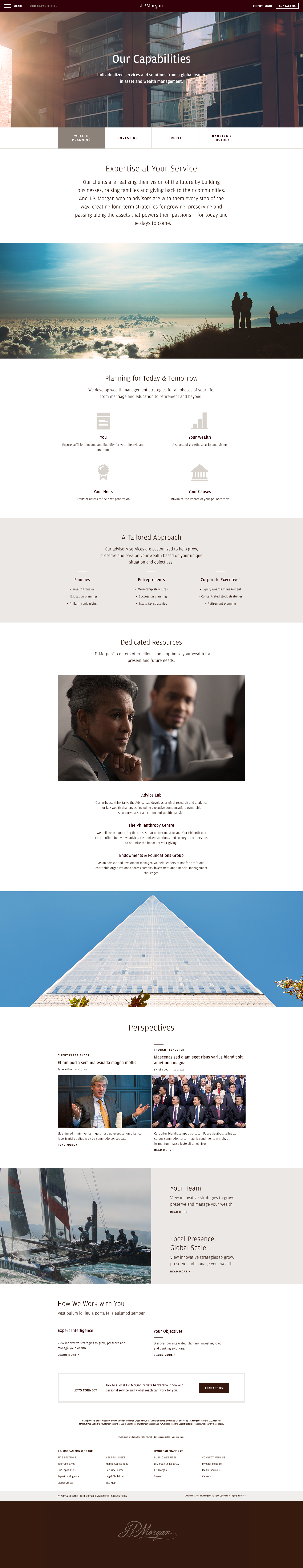 JPMorgan Private Bank - Our Capabilities: Wealth Planning