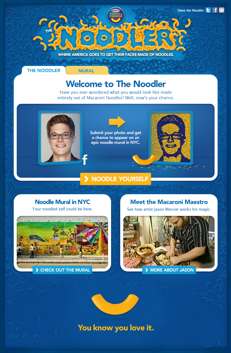 Kraft Mac & Cheese Noodler - The Noodler: Interface Screen 6