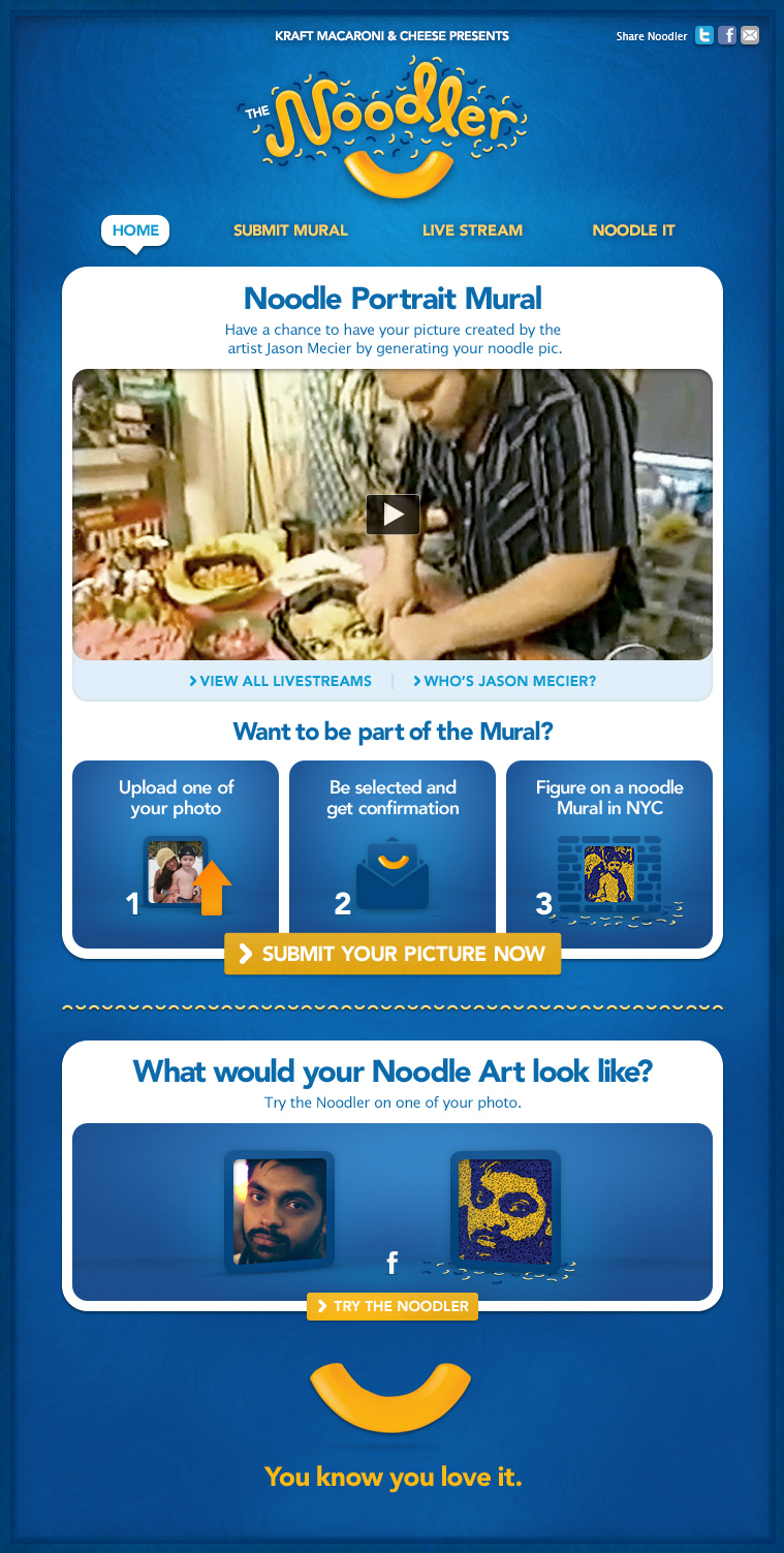 Kraft Mac & Cheese Noodler - App Overview 1
