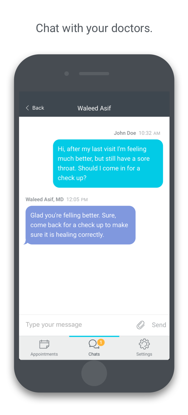 NexHealth iPhone App - Screen 3