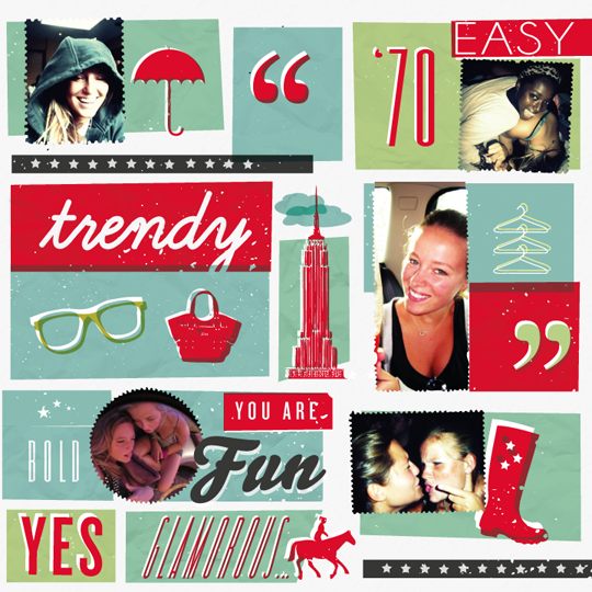 Old Navy Friend Wrap - Square Palette Design