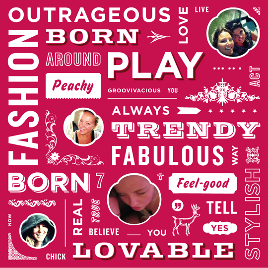 Old Navy Friend Wrap - Clean Typography Design