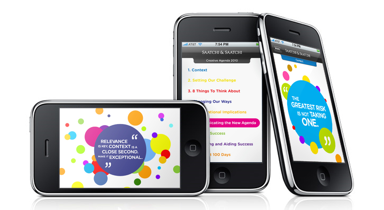 Saatchi Creative Agenda - iPhone App