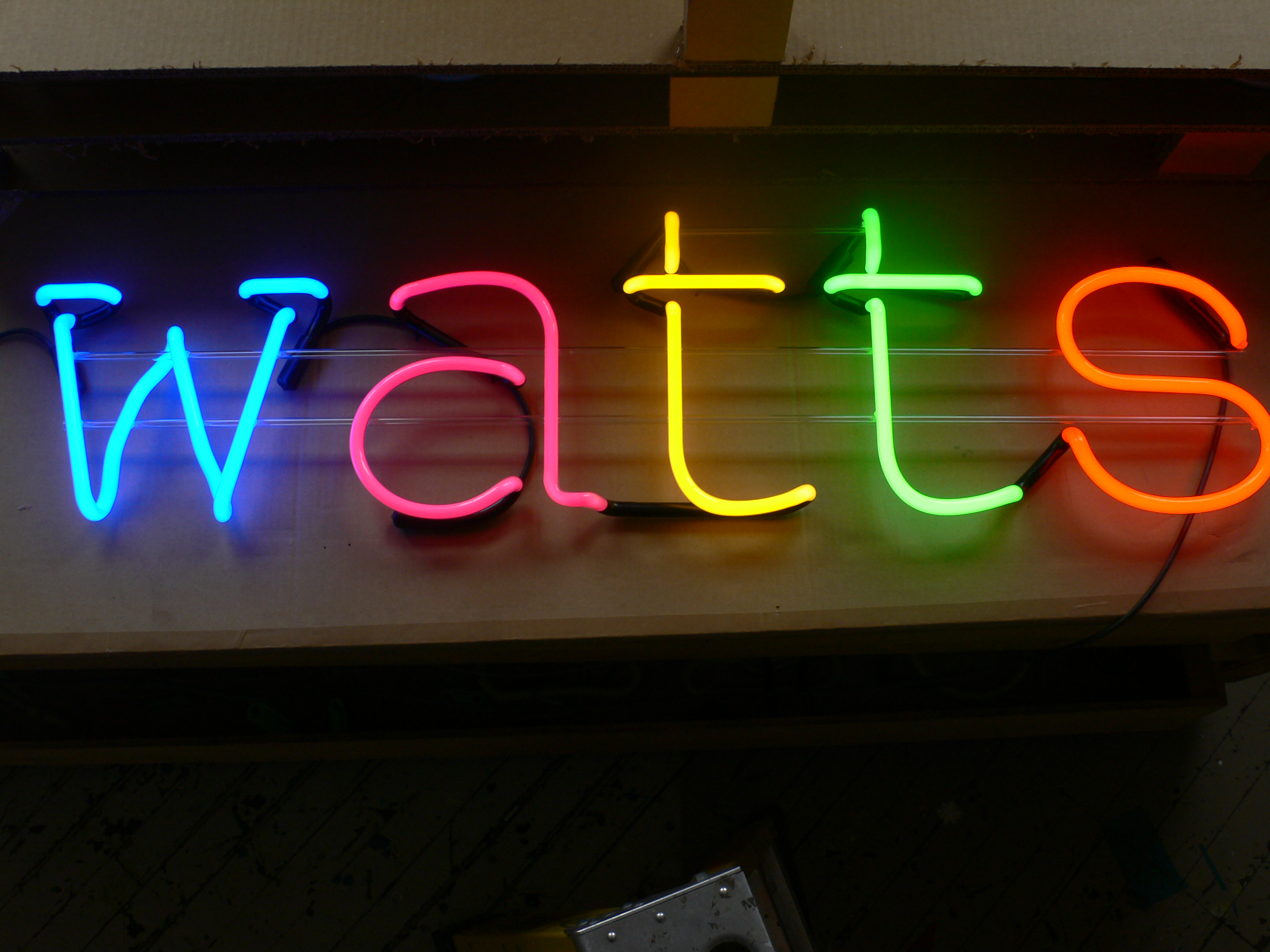 Watts of Fun - Neon Sign in the making: Sign view 1