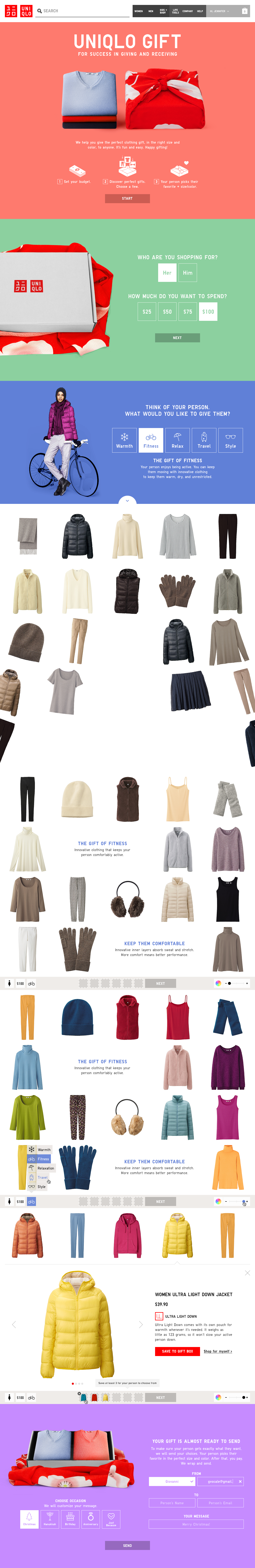 UNIQLO Gift Guide - Final Design: Final version