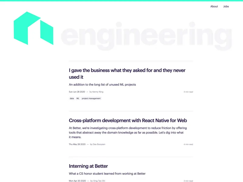Engineering Blog for Better.com