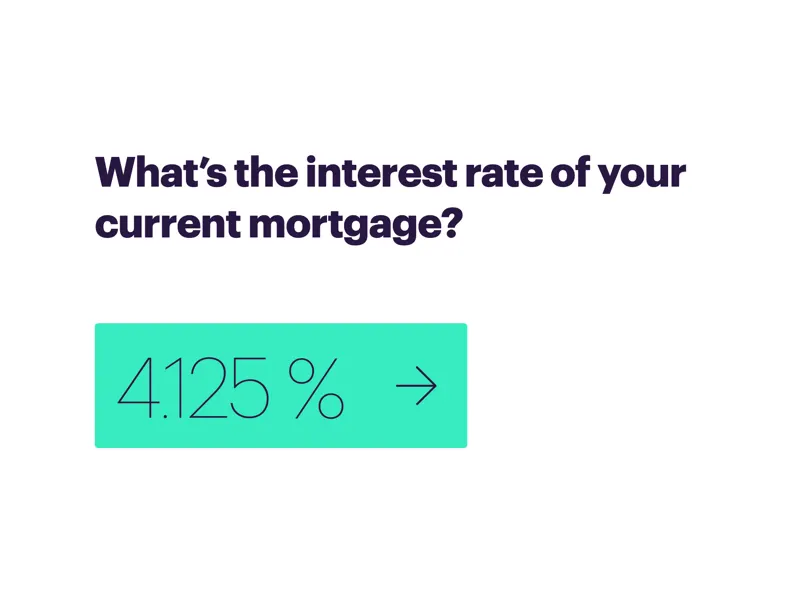Refinance Flow for Better.com